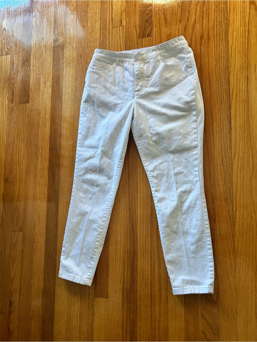 Christopher & Banks White Signature Slimming Jeans - Picture 4 of 8